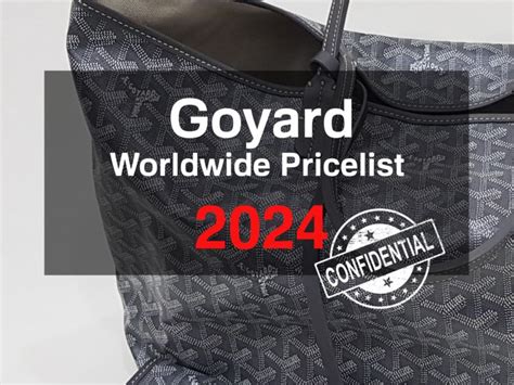 goyardine saint louis|goyard price list 2024.